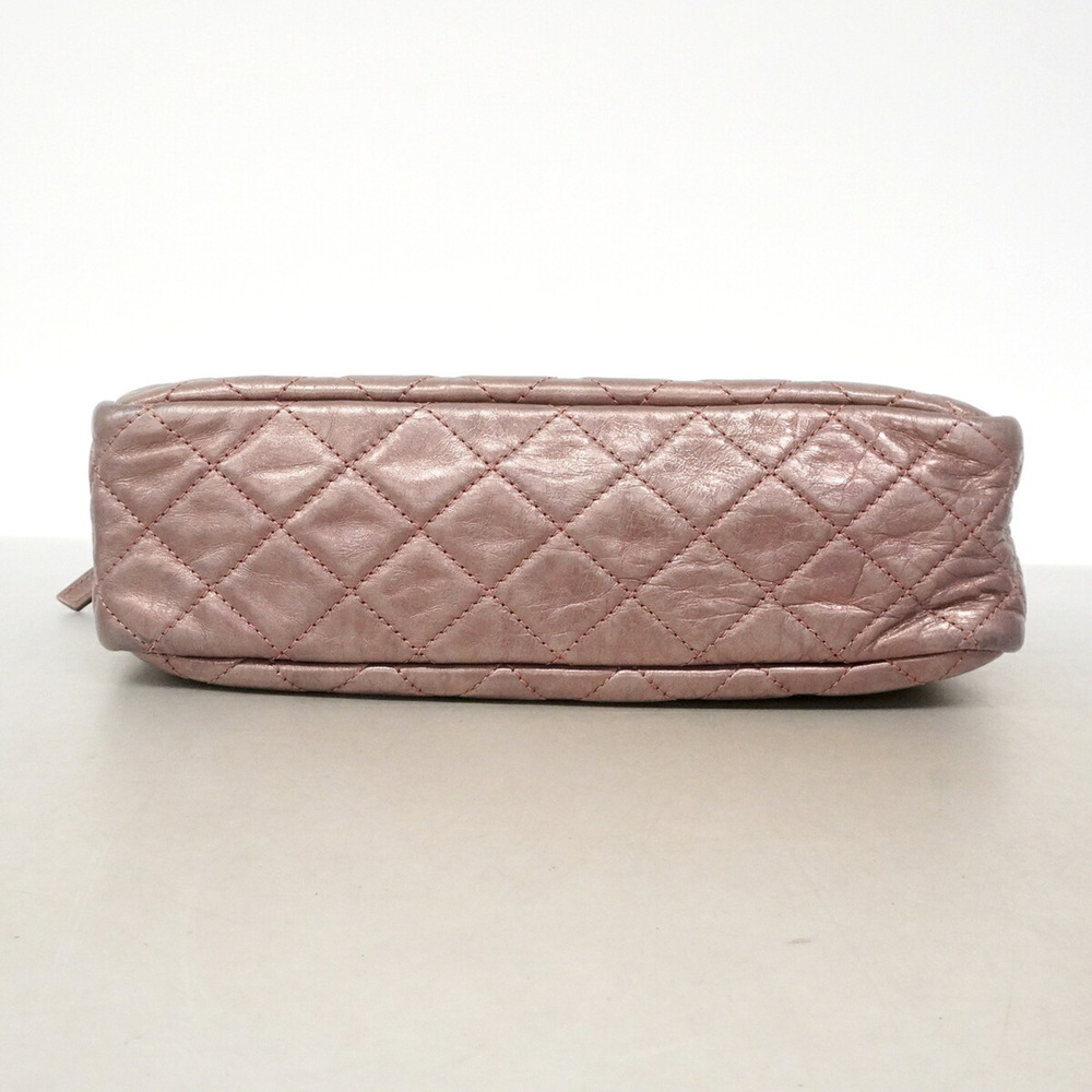 Chanel Shoulder Bag 2.55 Matelassé Chain Leather Metallic Pink Women's OP025751 - Picture 3 of 10